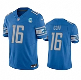 Men & Women & Youth Detroit Lions #16 Jared Goff Blue 2023 F.U.S.E. 90th Anniversary Patch Vapor Untouchable Limited Stitched Jersey,baseball caps,new era cap wholesale,wholesale hats